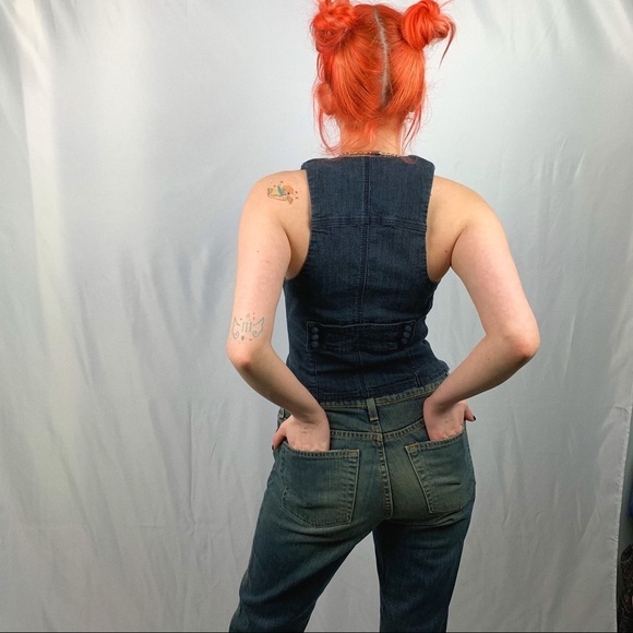 Gap Flare Blue Jeans Size 6 Reg - Picture 3 of 11